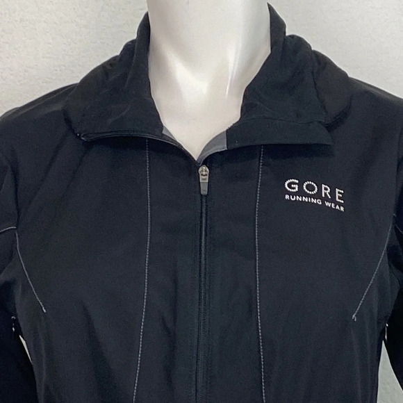 Gore Running Wear Women's Black Windstopper Long Sleeve Full Zip Jacket Size XS - Picture 3 of 8